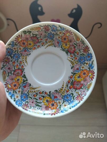 Чашка с блюдцем фарфор cepelia opole