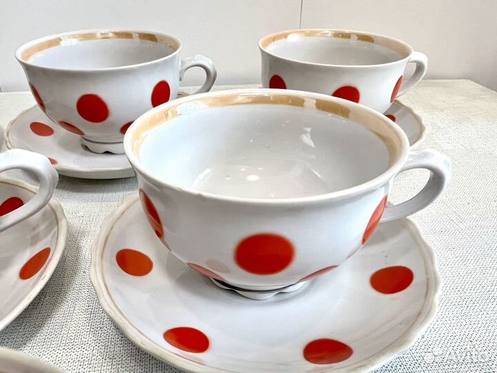 Чайно кофейный сервиз Довбыш 80ые, Винтаж, СССР