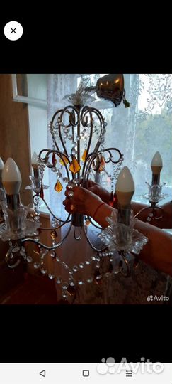 Люстра хрустальная