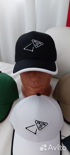 Бейсболка Prada на липучке хлопок люкс качества