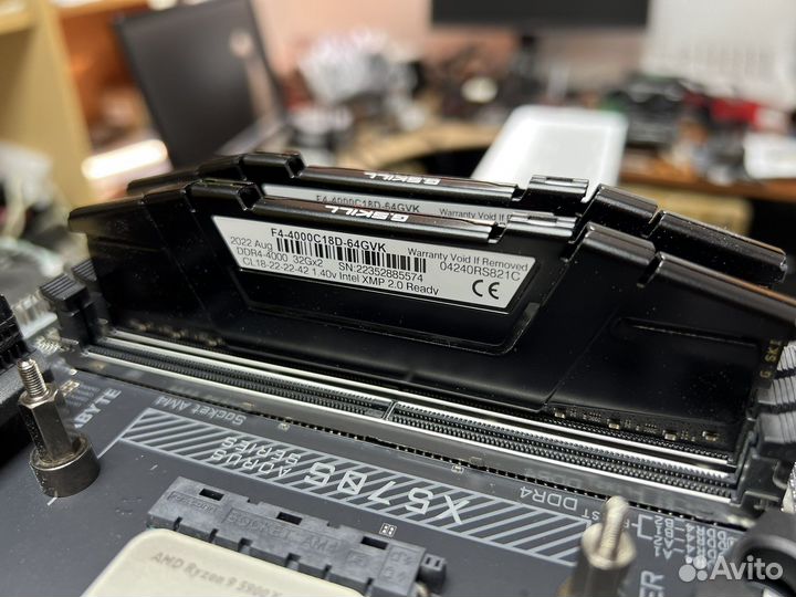 DDR4 G.Skill Ripjaws 64GB 4000Mhz (32+32) гарантия