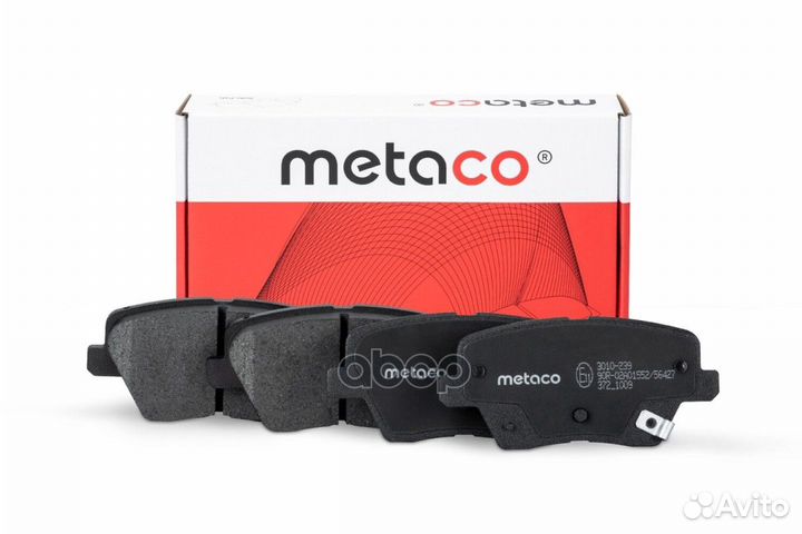 Колодки тормозные задние ceed 18- 3010239 metaco