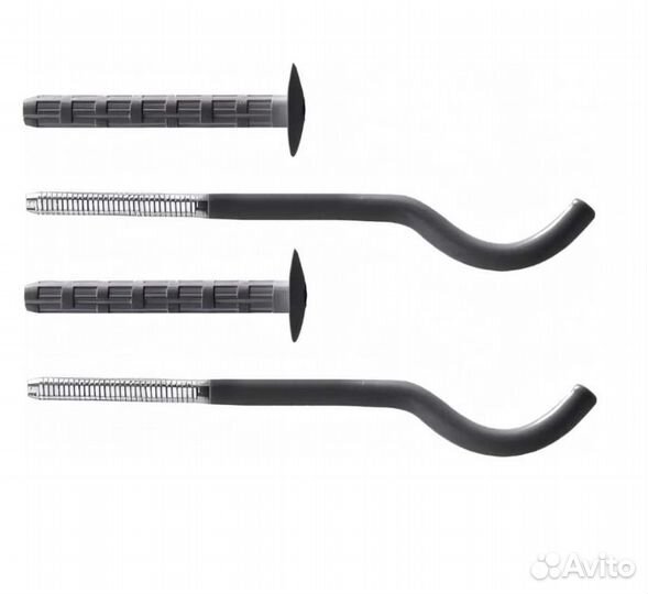 Кронштейны с дюбелями (7,2х170 мм; черный) Royal T