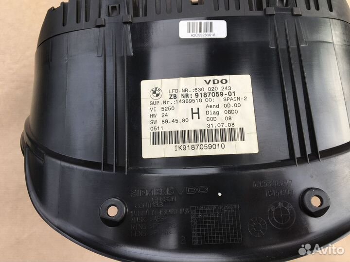 Щиток приборов BMW 3 E92 320i N43