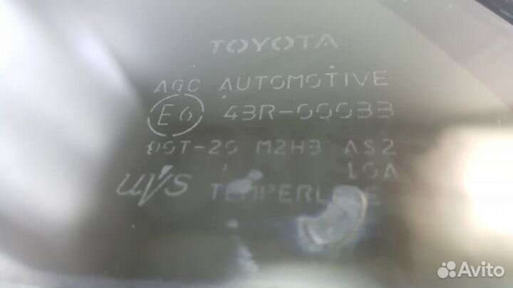 Форточка двери задняя левая Toyota Corolla NZE150