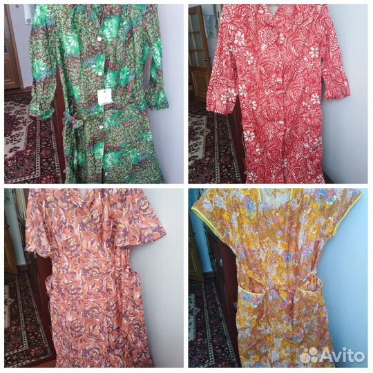 Халаты и платья женские времен СССР