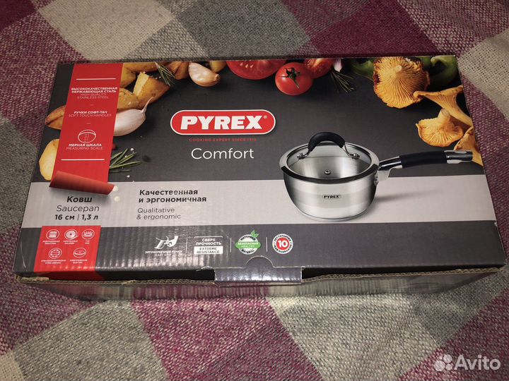 Ковш pyrex 1,3 л (новый)