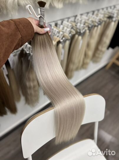 Волосы для наращивания омбре, блонд