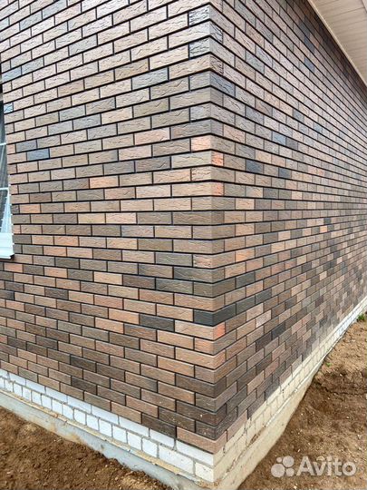 Кирпич облицовочный, рустик / баварская кладка