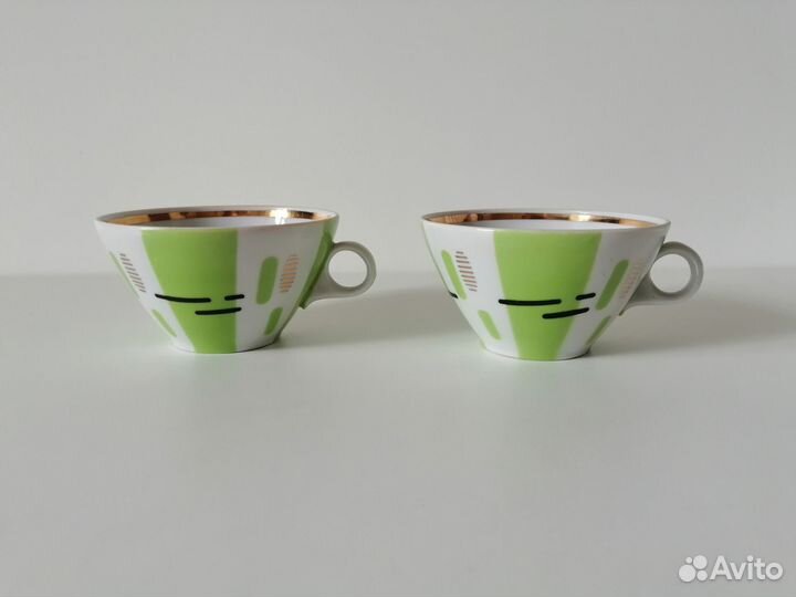 Дулево чашки и блюдца, супница