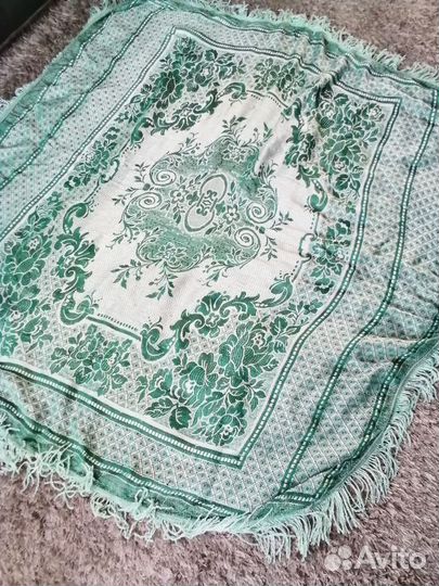 Скатерть жаккардовая СССР винтаж