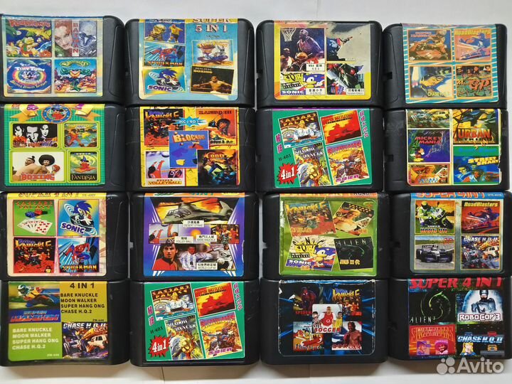 Sega Картриджи 90-00ых Сборники Полноплатные