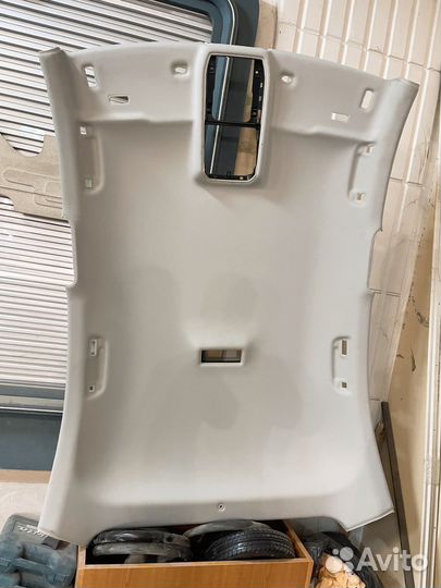 Обшивка потолка skoda Octavia a8 серый цвет