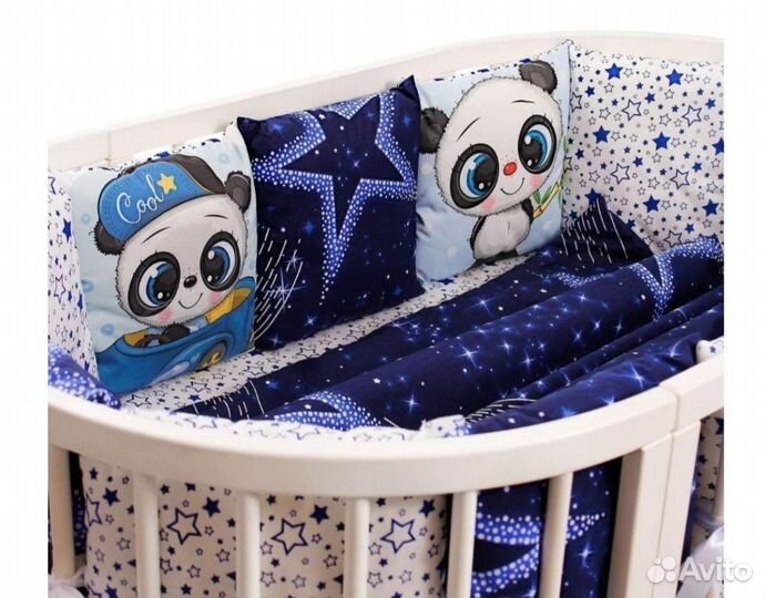 Бортики в детскую кроватку бу