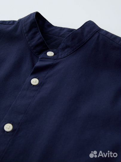 Хлопковая рубашка zara