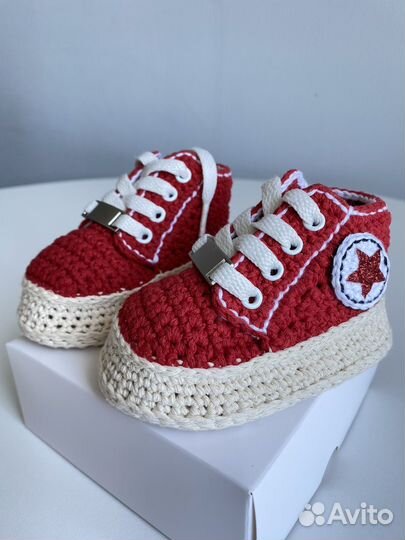 Пинетки детские вязаные