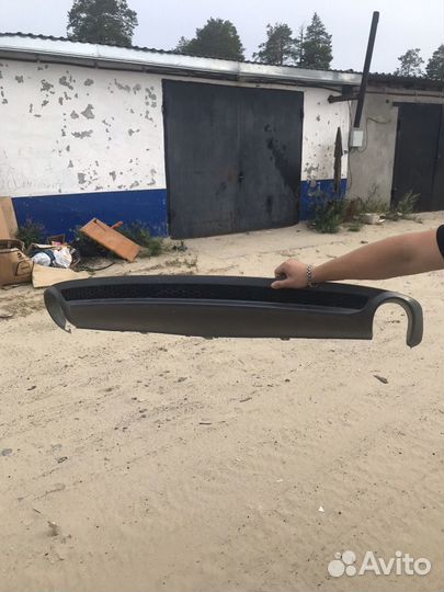 S-line диффузор в бампер Audi A7