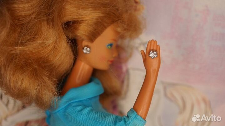 Комплекты серьги и кольцо для кукол барби и других