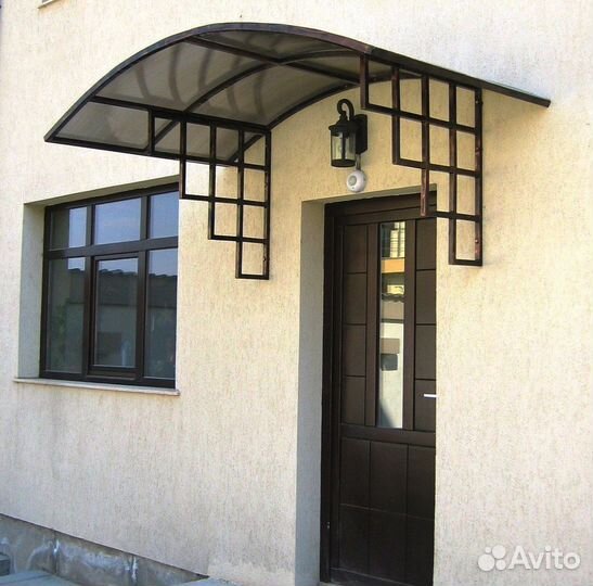 Навес из стекла