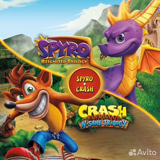 Spyro+Crash Remastered Game Bundle PS4&PS5
