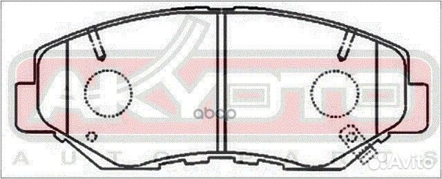 Колодки тормозные дисковые передние AKD-8485 AK