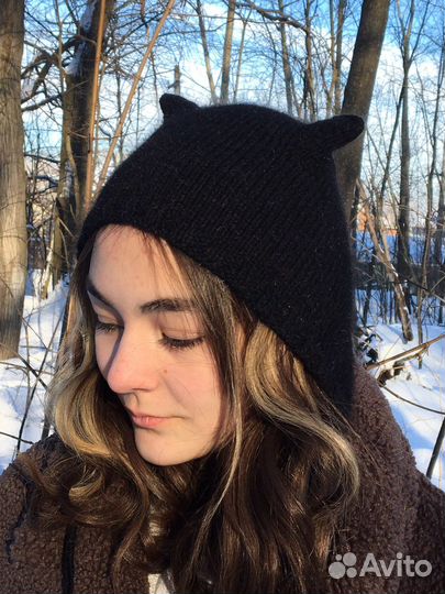 Шапка чепчик с ушками