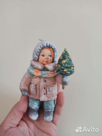 Ватные елочные игрушки