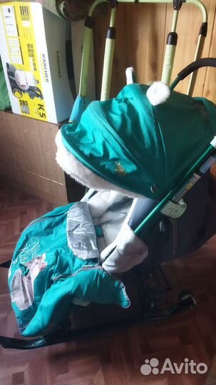 Детские санки коляска