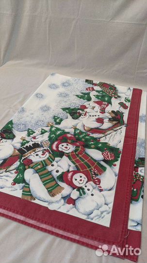 Новогодняя скатерть 170х130, новая.Хлопок/полиэст