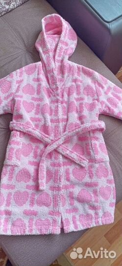 Халат махровый для девочки
