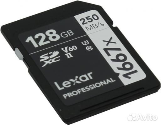 Lexar 128GB карта памяти sd xc v60