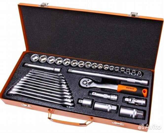 Набор инструментов 36 предмета 3/8 в металл кейсе