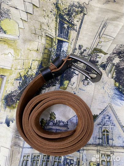 Кожаный ремень Mustang