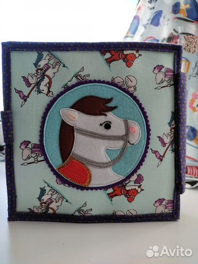 Книга из фетра Рыцарь, принцесса и дракон