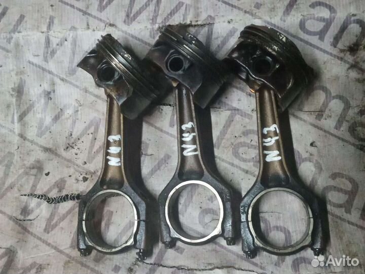 Шатун поршень BMW E87 2.0i N43B20