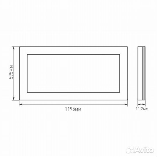 Светодиодная панель светильник 48Вт
