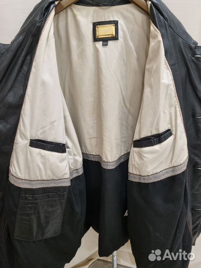 Кожаная куртка мужская большой размер