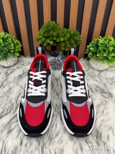 Кроссовки мужские Emporio Armani текстиль кожа