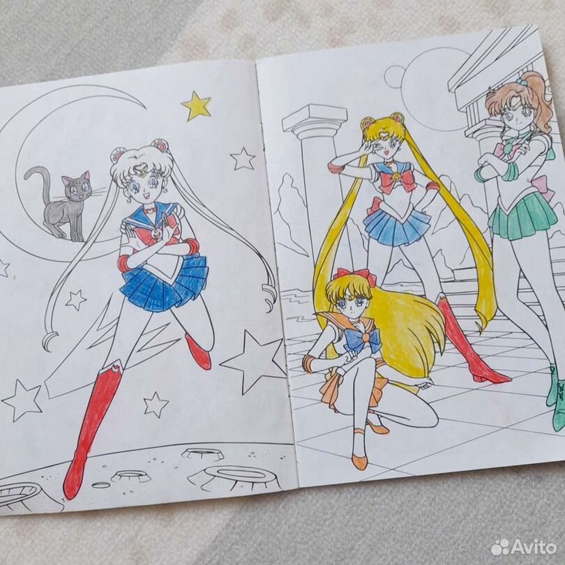 Сейлор Мун Sailor Moon Anime Раскраска картина по номерам на холсте Z-NA купить в Москве и СПб