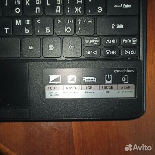 Нет бук Acer eMachines eM350