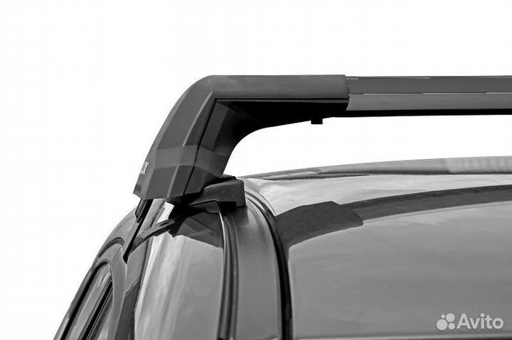 Багажник LUX city на Kia Rio седан 2017- черный