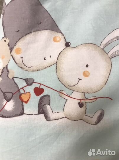 Новый комплект белья в детскую кроватку