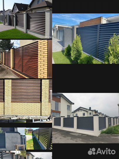 Заборы из евро жалюзи