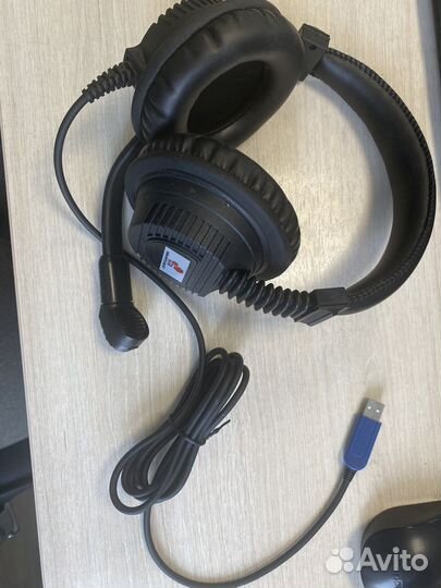Гарнитура наушники с микрофоном usb