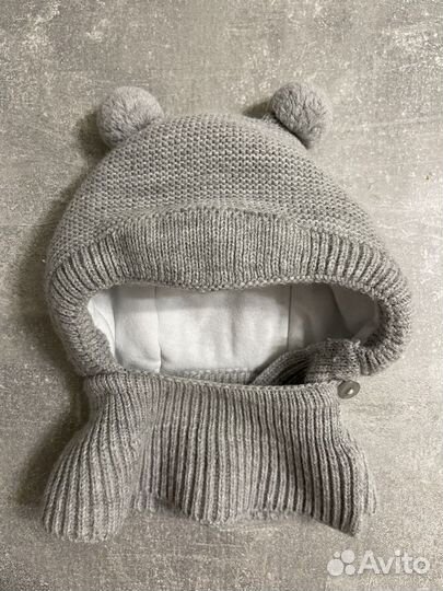 Шапка шлем Журавлик зимняя, 42-44