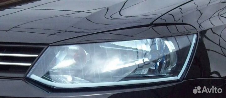 Реснички на фары Volkswagen Polo