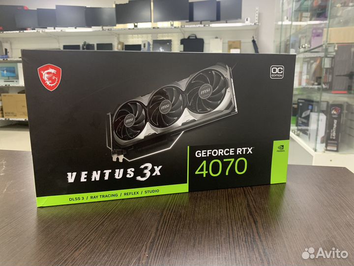 Видеокарта MSI GeForce RTX 4070 ventus 3X OC