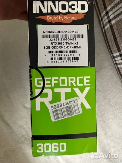 Nvidia RTX 3060 8gb (inno3D)
