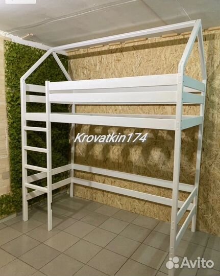 Детская кроватка чердак домик от производителя