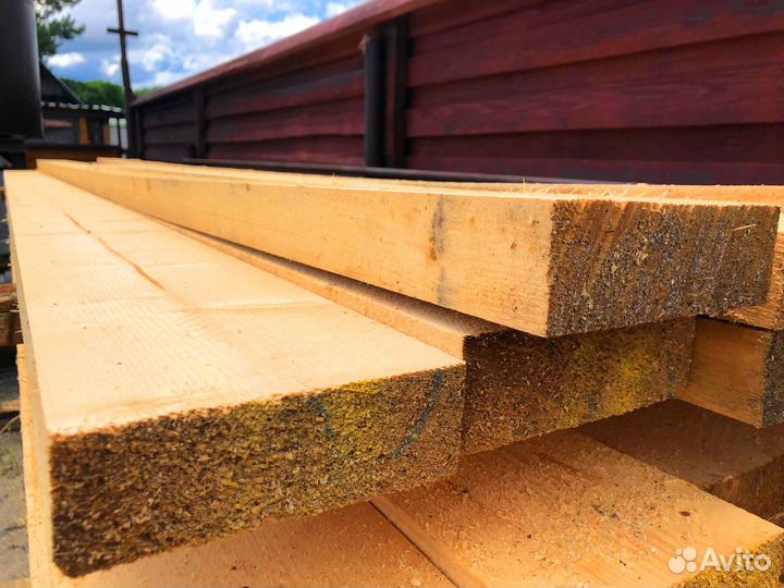 Строганная доска, сосна 35х90х6000мм